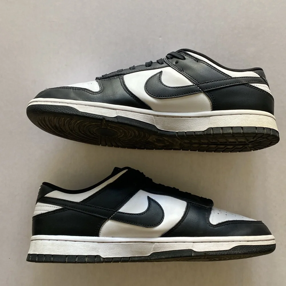 Nike Men's Dunk Low Retro Black and White Sneakers DD1391-100 Size 10.5